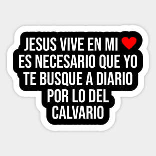 Jesus lives in my heart Sticker